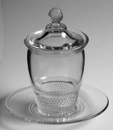 Teardrop Clear (Stem 5301 301) Marmalade with Lid & Underplate