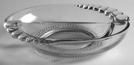 Teardrop Clear (Stem 5301 301) 6" Round 2 Part Nut Dish