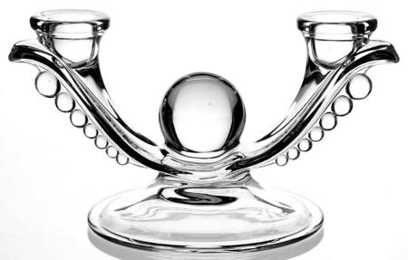 Teardrop Clear (Stem 5301 301) Double Light Candlestick