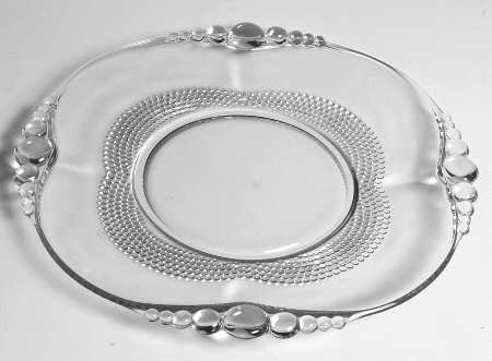 Teardrop Clear (Stem 5301 301) 4 Handled Plate