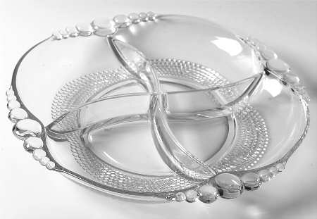 Teardrop Clear (Stem 5301 301) 12" Round 4 Part Relish