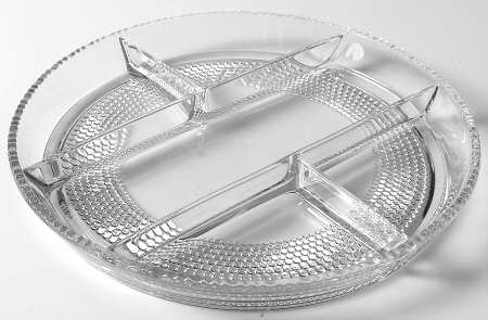 Teardrop Clear (Stem 5301 301) 10" Round 5 Part Relish