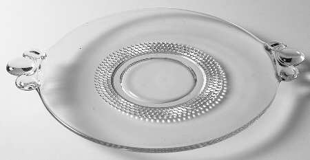 Teardrop Clear (Stem 5301 301) Medium 2 Handled Plate