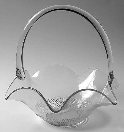 Teardrop Clear (Stem 5301 301) 11" Handled Basket