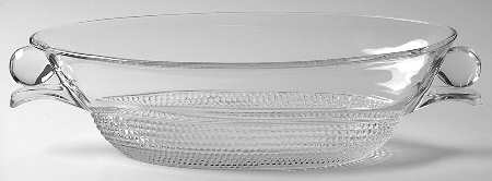 Teardrop Clear (Stem 5301 301) 12" Oval Floral Bowl