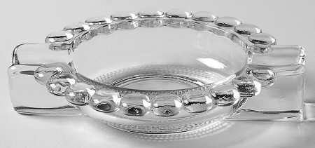 Teardrop Clear (Stem 5301 301) Ashtray with 2 Slots