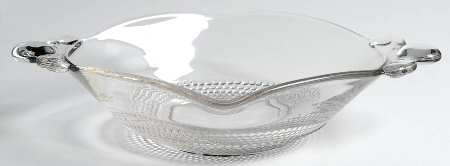 Teardrop Clear (Stem 5301 301) Handled Diamond Shape Mint Dish