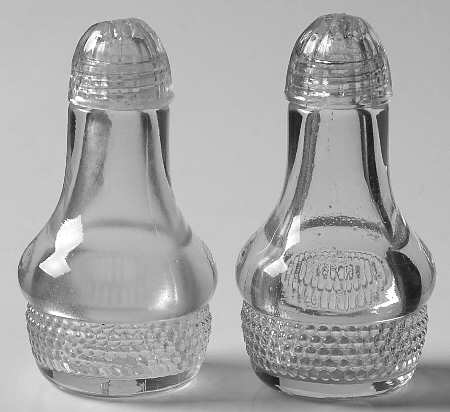 Teardrop Clear (Stem 5301 301) Shaker Set & Plastic Lids