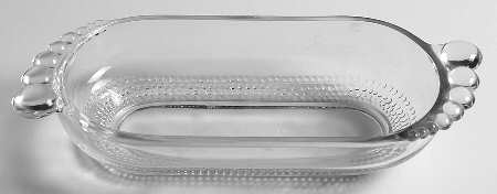 Teardrop Clear (Stem 5301 301) Pickle Dish