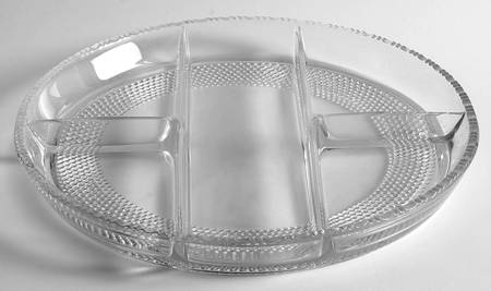 Teardrop Clear (Stem 5301 301) 11" Round 5 Part Relish