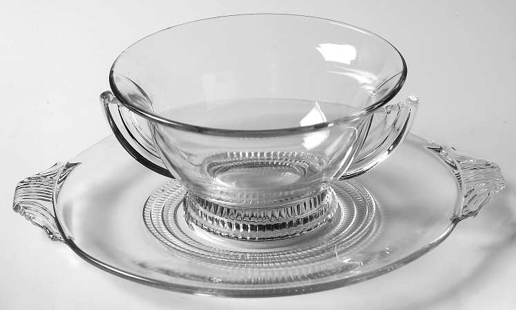 Terrace Clear (Stem 111) Mayonnaise Bowl and Underplate