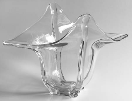 Venetian Clear 12" Oval Bowl