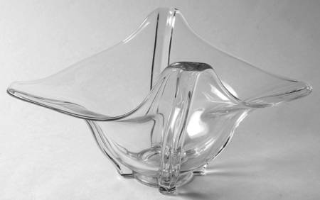 Venetian Clear 11" Oval Bowl