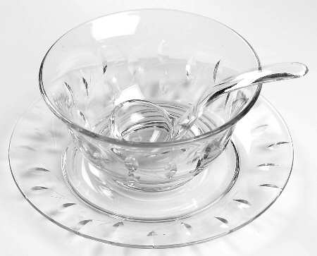 Willow Mayonnaise Bowl, Underplate and Ladle