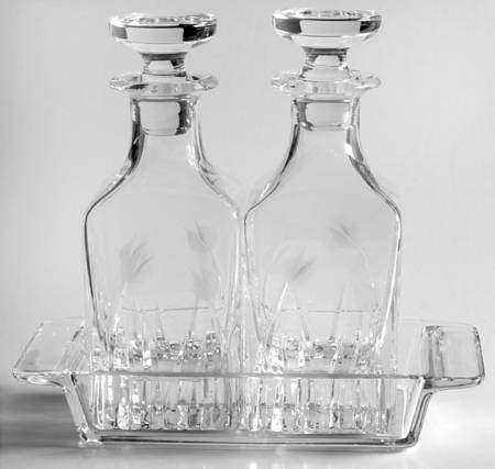 Pisa Oil, Vinegar & Tray Set