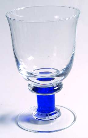 Magnum Blue (Blue Stem, Clear Bowl) Low Water Goblet