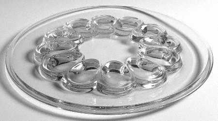 Pall Mall Clear 12" 12 Egg, Round Egg & Relish Tray
