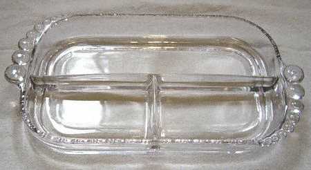 Pall Mall Clear 13" Oblong 3 Part Celery/Relish