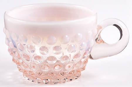 Hobnail Pink (Opalescent) Punch Cup