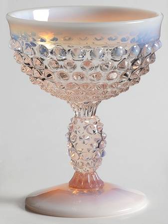 Hobnail Pink (Opalescent) Champagne/Tall Sherbet