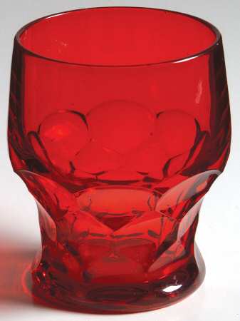 Georgian Ruby 10 Oz Flat Tumbler