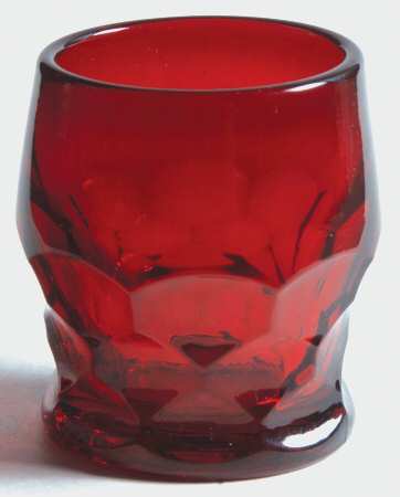 Georgian Ruby Whiskey Glass