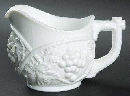 Grape Milk Glass Creamer