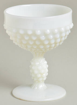 Hobnail Milkglass Champagne/Tall Sherbet