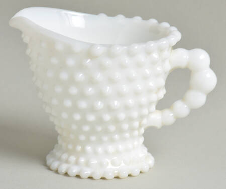 Hobnail Milkglass Creamer