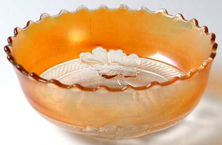 Apple Blossoms Marigold 5" Round Bowl
