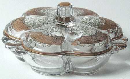 115-1 3-Part Candy Dish with Lid