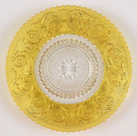 Sandwich Amber Flash Bread & Butter Plate