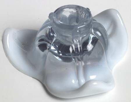 Canterbury Blue (Opalescent) Single Light Candlestick