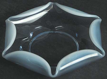 Canterbury Blue (Opalescent) Gardenia Bowl
