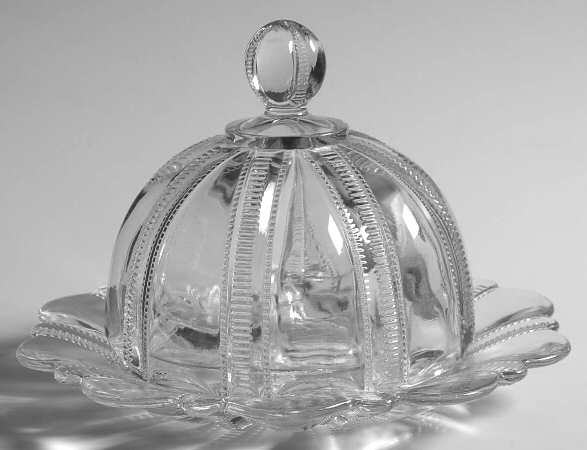 Zipper Slash Clear Round Covered Butter