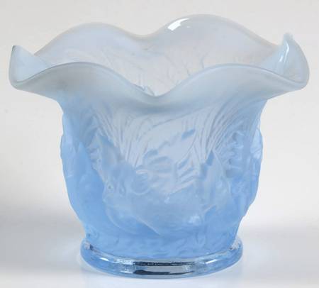 Chanticleer Blue Opalescent (Frosted, Line 128) by Duncan &amp; Miller