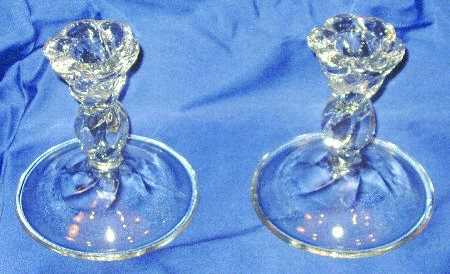 Symphony Clear Single Light Candlestick