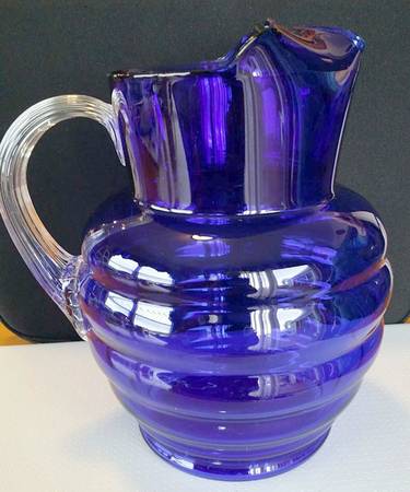 Ring Cobalt Blue Pitcher