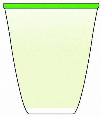 Borderline White Green (White Body, Green Rim)
