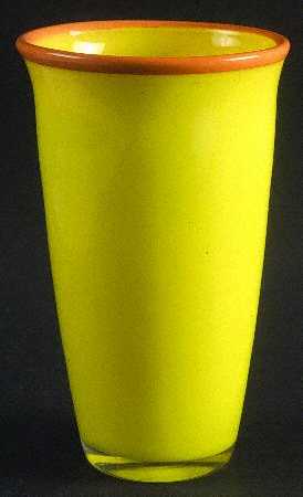 Borderline Yellow Orange (Yellow Body, Orange Rim) 16 Oz Flat Tumbler