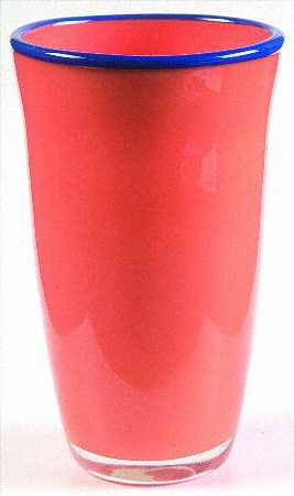 Borderline Orange Blue (Orange Body, Blue Rim) 16 Oz Flat Tumbler