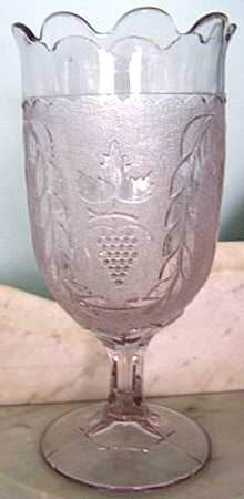 Stippled Grape & Festoon Celery Vase