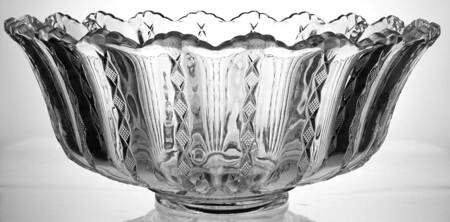 Diamond Ridge Clear Punch Bowl