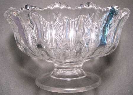 Diamond Ridge Clear Large Fruit Bowl