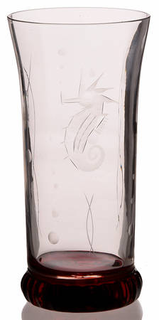 Seahorse Ruby (Line 502) 14 Oz Flat Tumbler