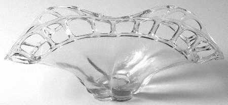Murano Clear Folded Flower Arranger