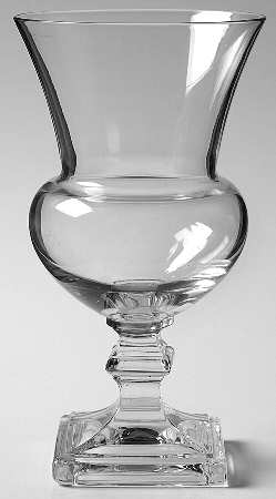 Grecian Square Base 6" Urn Vase