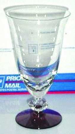 5317 (Clear Bowl, Ruby Foot) Iced Tea