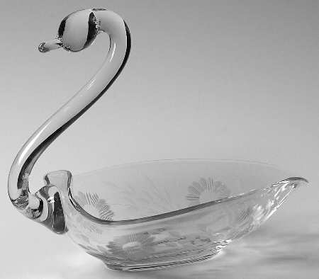 Animals & Figurines 7" Cut Open Swan