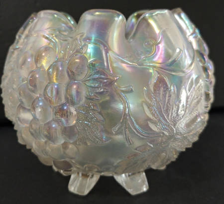 Grape Delight White Carnival 6" Rose Bowl